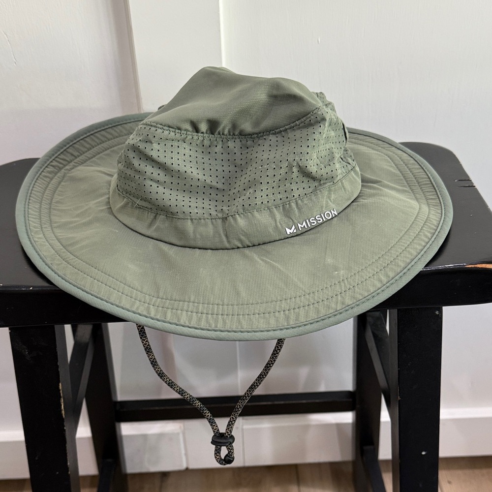 Mission Olive Green Sun Hat - OSFA
